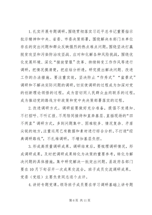 人民政府党组关于开展第二批主题教育的实施方案.docx