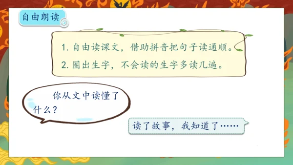 【核心素养】部编版语文二年级下册-24. 羿射九日 第1课时（课件）