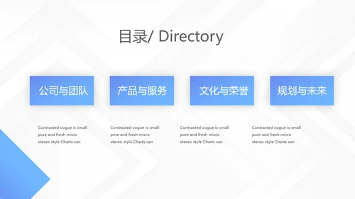 蓝色创意大气公司与团队企业宣传动态PPT模板