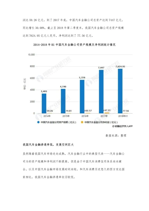 中国汽车金融行业发展现状及趋势分析-预测行业、专业化趋势明显.docx