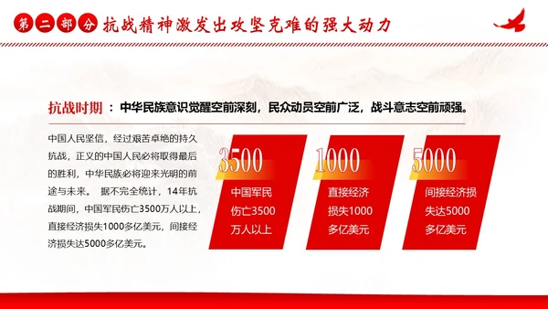 抗战精神纪念抗战胜利78周年党建PPT课件抗战胜利纪念日