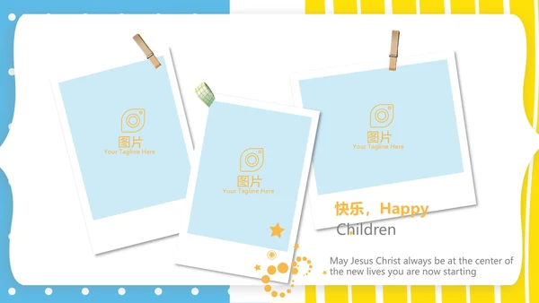 蓝色母婴BABY工作总结汇报动态PPT