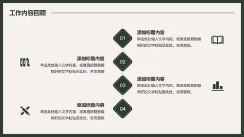 简约植物风年终工作总结汇报PPT模板