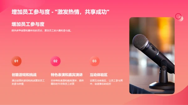 红色简约扁平年会创新PPT模板