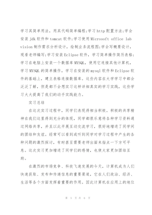 软件开发个人实习工作总结.docx