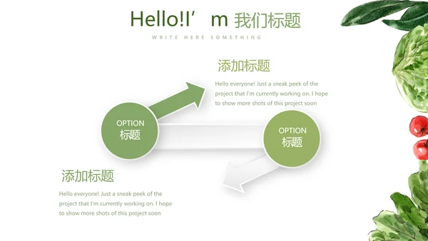 绿色蔬菜饮食营养与健康动态PPT