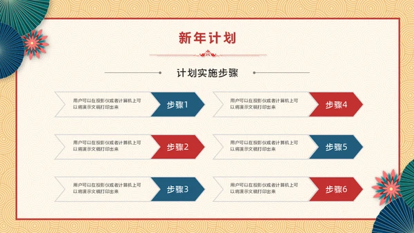 新梦想新征程中式年终总结新年计划通用PPT