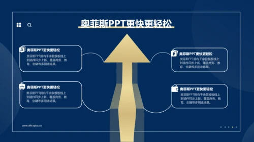 商务风蓝金总结汇报