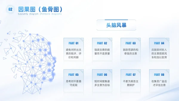 浅色科技渐变风QC七大手法qc