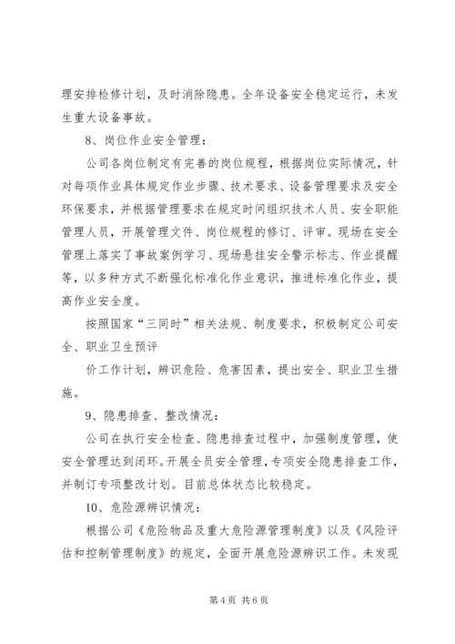 安全生产标准化自评报告 (2).docx