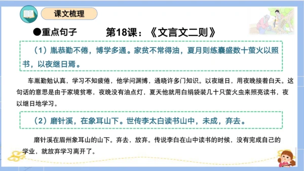 统编版四年级语文下册单元复习第六单元（复习课件）