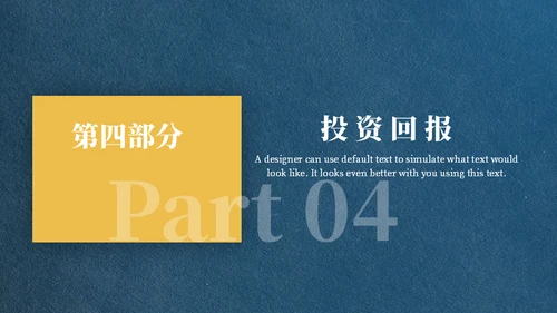 财富金猪商业计划书通用PPT模板