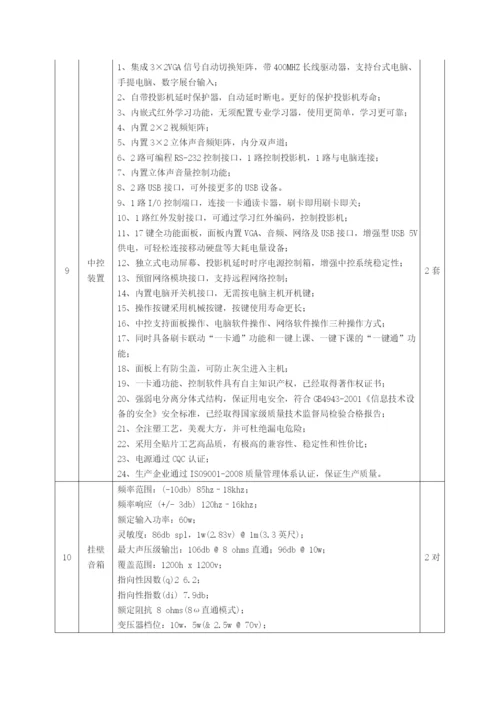 安庆师范学院教学仪器设备购置采购清单统计表.docx