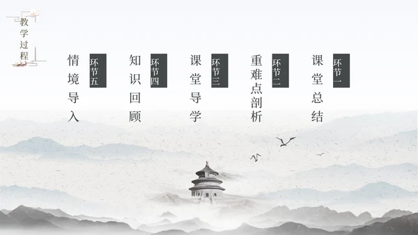 《故都的秋》中国风高中语文课件通用PPT模板