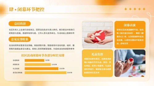 橙色商务风母亲节社区活动策划