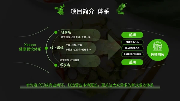 绿色健康饮食计划通用PPT模板