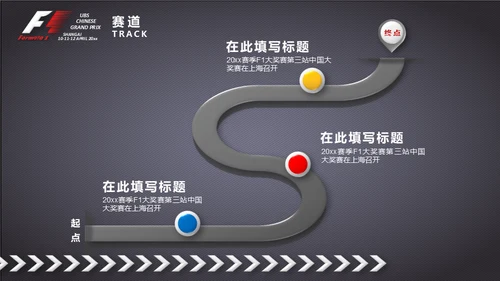 F1一级方程式赛车通用PPT模板