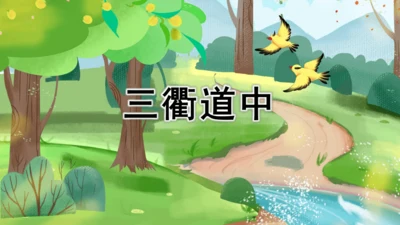 1古诗三首 三衢道中 课件