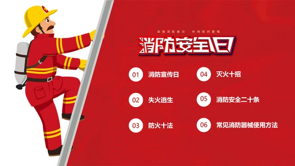 消防安全日消防培训PPT课件
