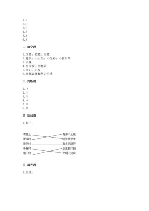 部编版道德与法治四年级上册期中测试卷及答案【真题汇编】.docx