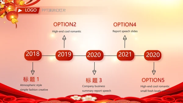 2红色022春节联欢晚会迎新春PPT
