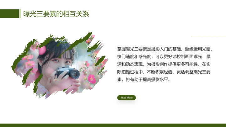 摄影知识培训摄影教程曝光三要素培训课件PPT