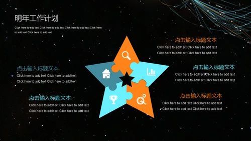 互联网科技计划总结通用PPT模板