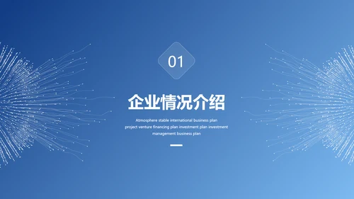 大气科技风互联网大数据产品介绍企业宣传介绍ppt模板