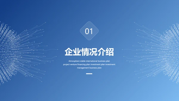 大气科技风互联网大数据产品介绍企业宣传介绍ppt模板