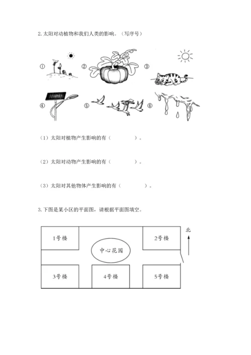 教科版二年级上册科学期末测试卷【易错题】.docx