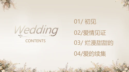 婚礼舞台开场片头相册婚礼纪念册PPT