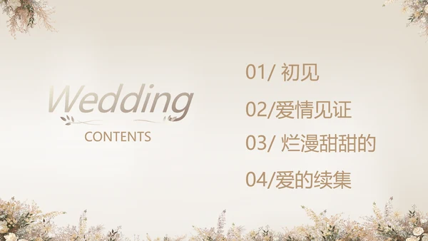婚礼舞台开场片头相册婚礼纪念册PPT