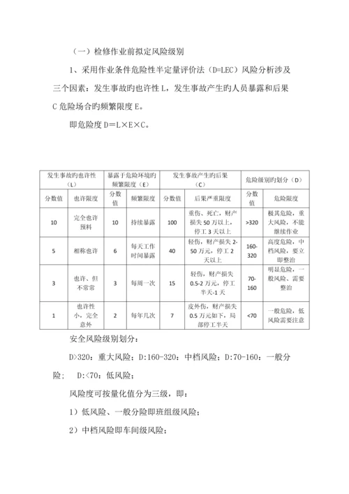 检修安全管理专题方案.docx