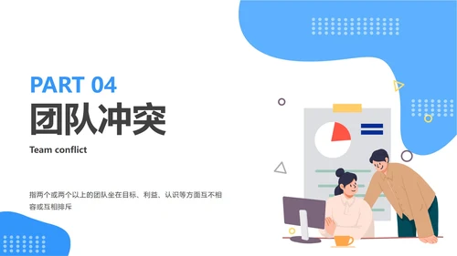 蓝色团队建设与管理ppt模板