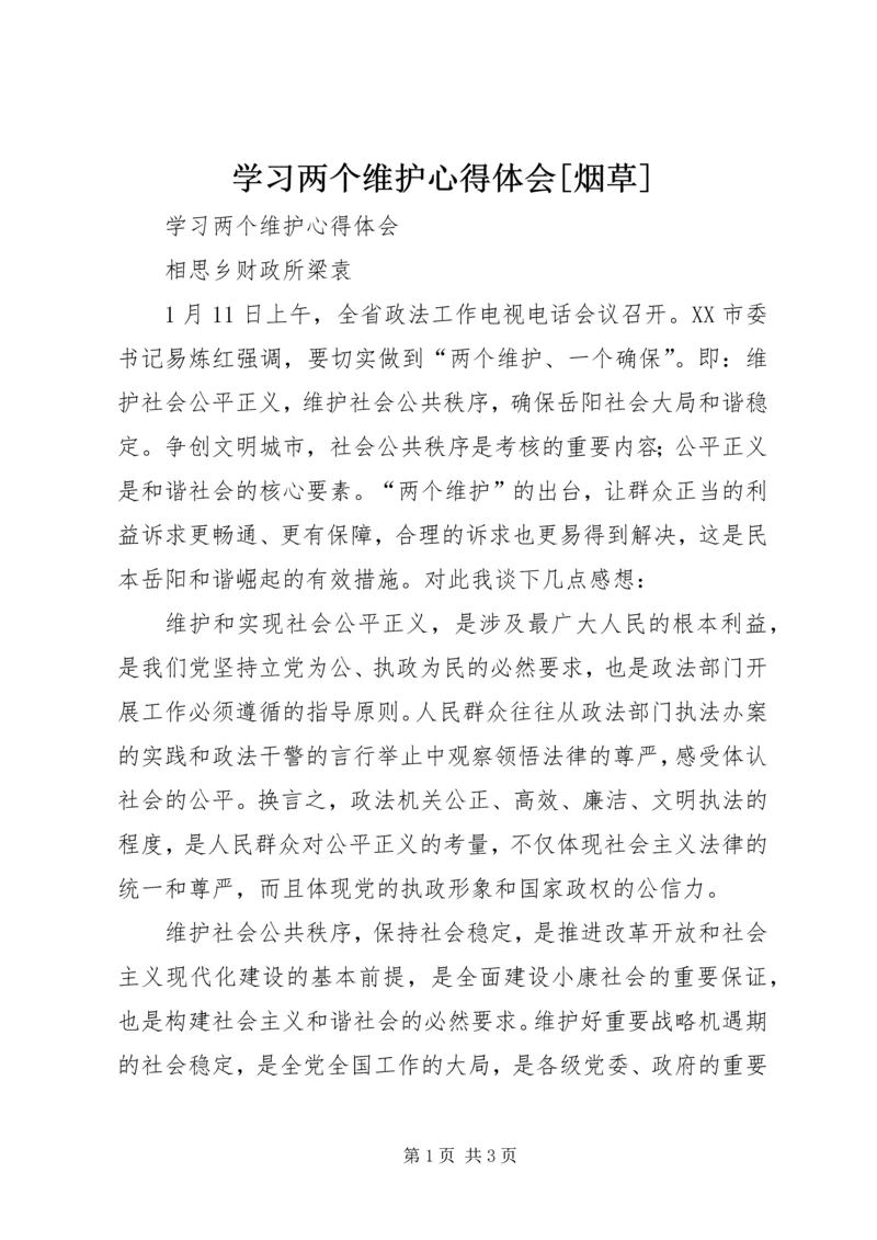 学习两个维护心得体会[烟草] (6).docx