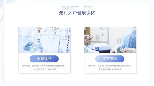 蓝色大气医疗医学医药年中总结汇报工作PPT模板