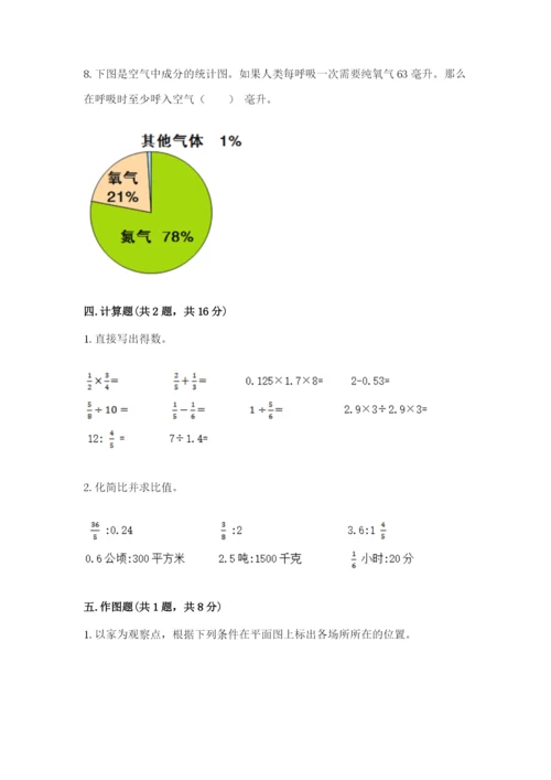 六年级数学上册期末考试卷【各地真题】.docx