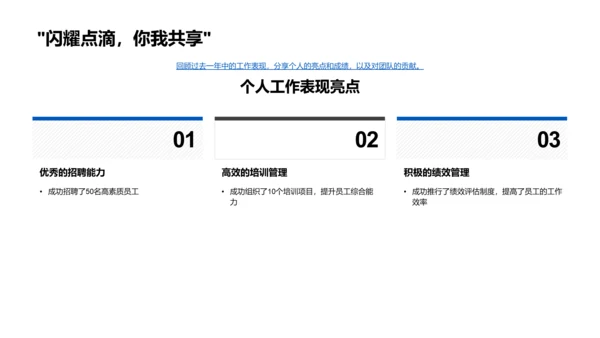 人资团队工作总结报告PPT模板