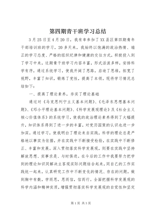 第四期青干班学习总结.docx