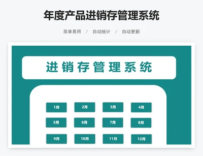 年度产品进销存管理系统