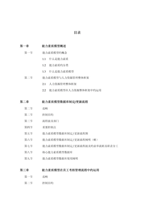 有限公司能力素质模型标准手册.docx