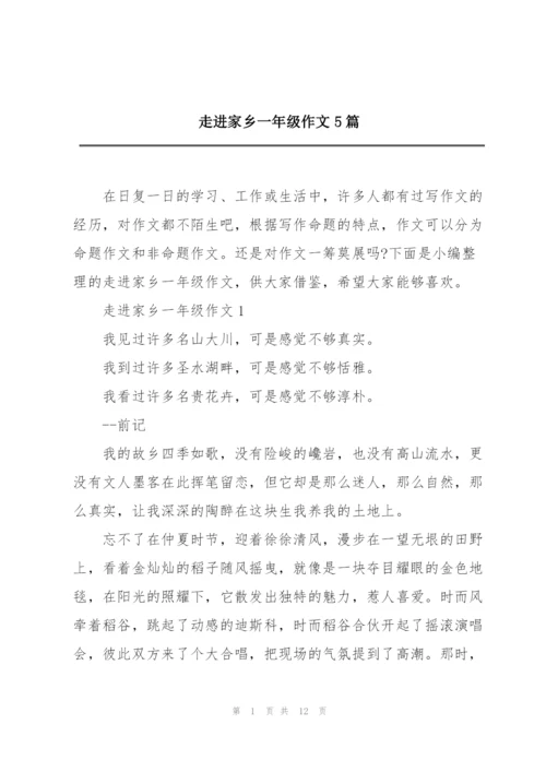 走进家乡一年级作文5篇.docx