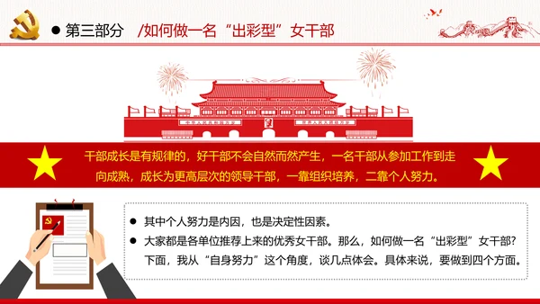 听党话跟党走做新时代合格党员女干部党政党建党课支部团委学习
