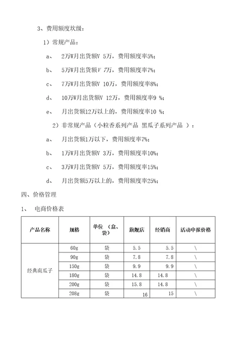 电商天猫价格管理办法