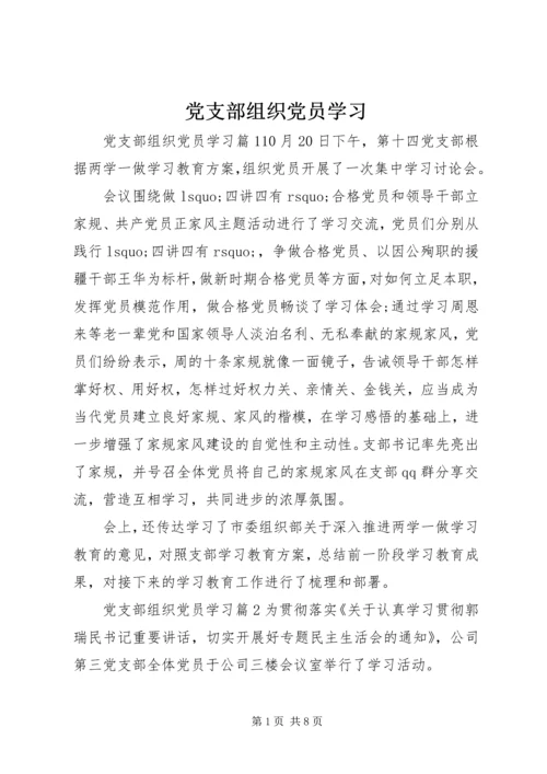 党支部组织党员学习.docx