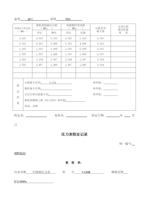 压力表检定记录.docx