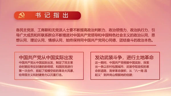 红色党建民主生活会学习主题动态PPT