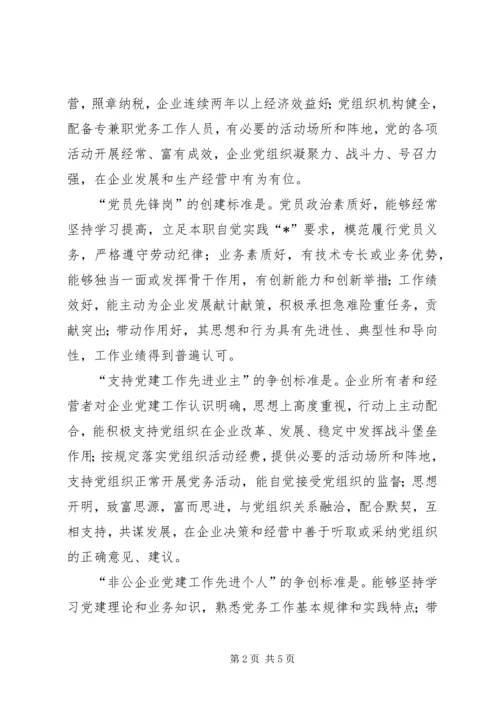 企业争先创优活动的意见.docx