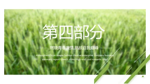 绿色农产品介绍宣传动态PPT模板