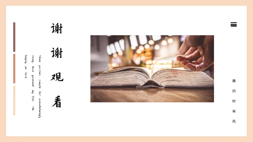 莫兰迪红综优雅的工作日常通用PPT模板